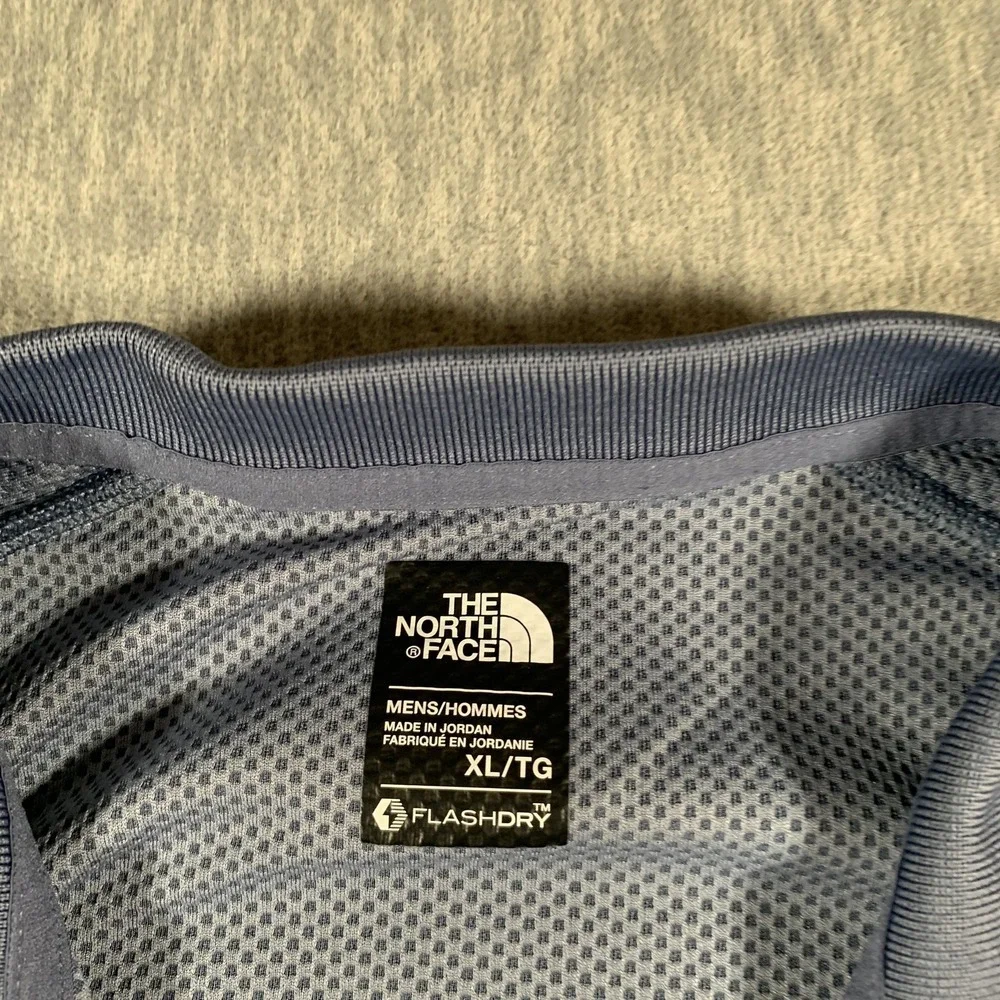 The North Face Polo Shirt‎ Mens XL Blue FlashDry Performance Golf Athletic